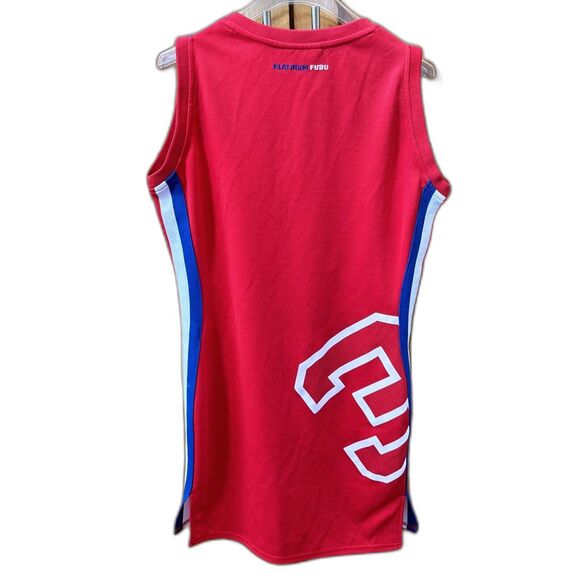 Harlem Globetrotters Dress Meadowlark Lemon Limited Sewn Jersey #36 L Red V Neck - Picture 11 of 11